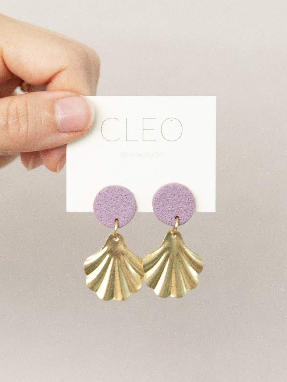 PENDIENTES CLEO SANDRA LAVANDA