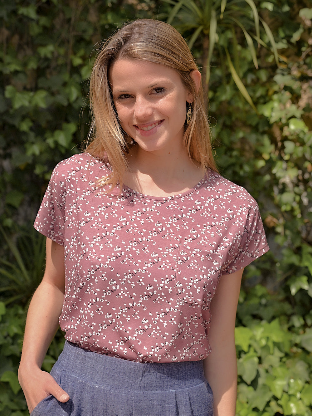 ARLET BLOSSOM FIG T-SHIRT