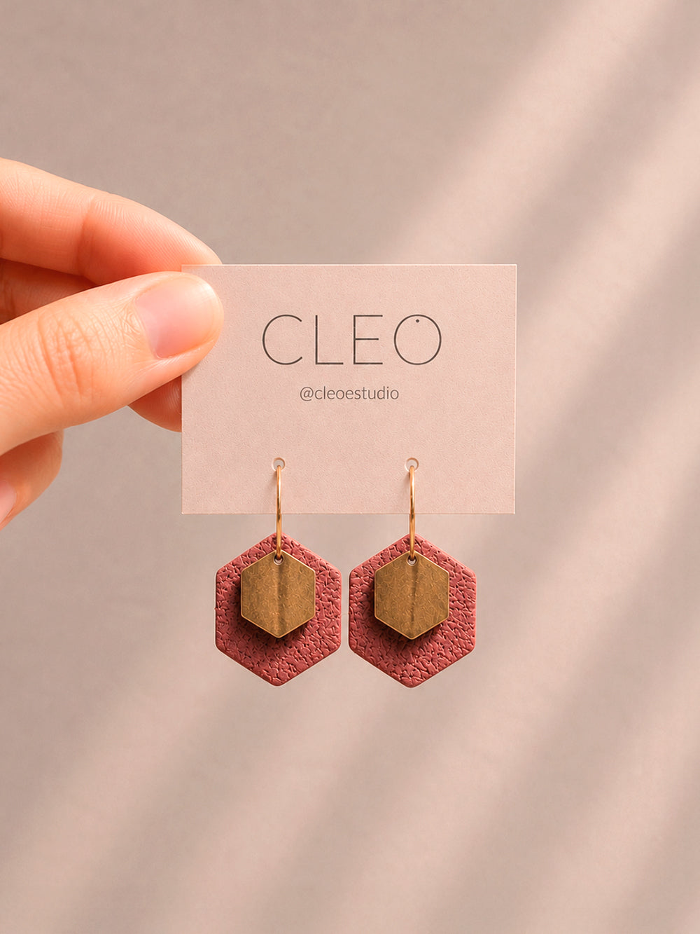 PENDIENTES CLEO NAHIA BLUSH