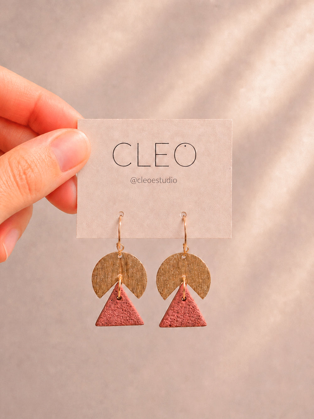 PENDIENTES CLEO VANESSA BLUSH