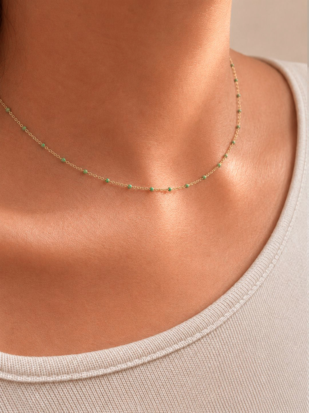 COLLAR ESMALTE MENTA