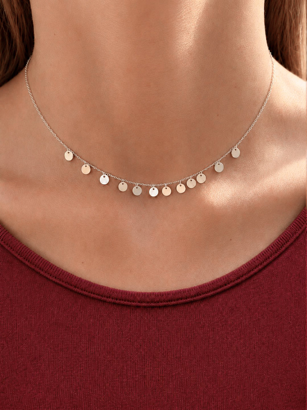 COLLARET MINI PLAQUES PLATA