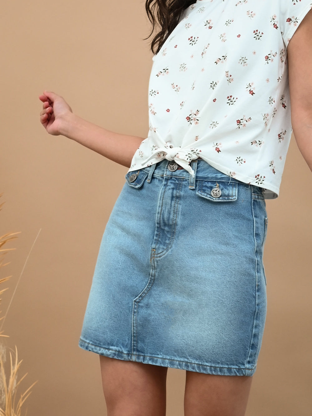 BETTY LIGHT BLUE SKIRT