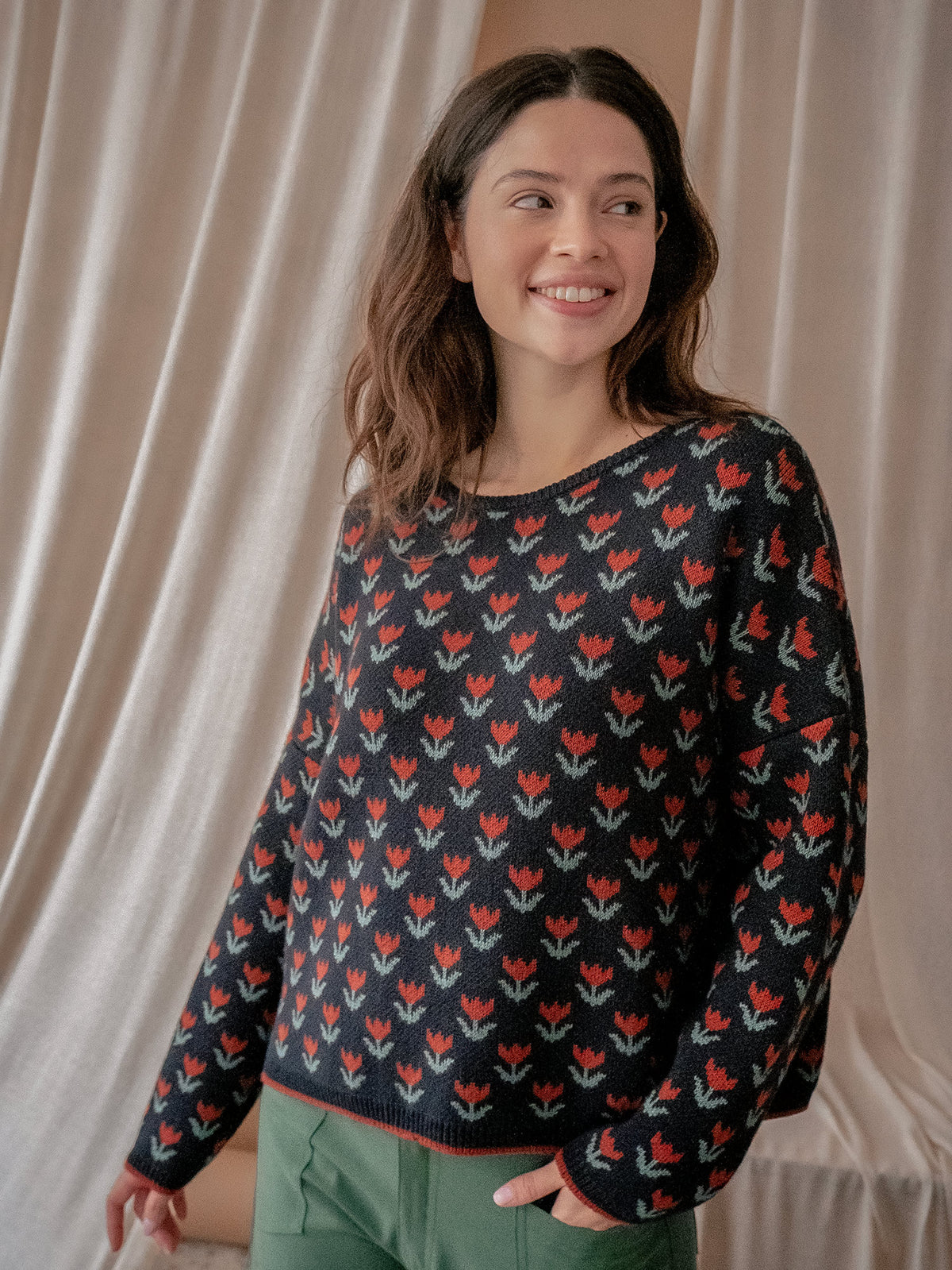 GRETA POPPY SWEATER