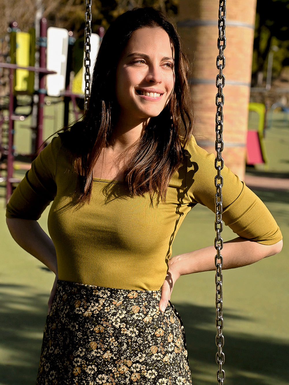 MARGOT OLIVE T-SHIRT