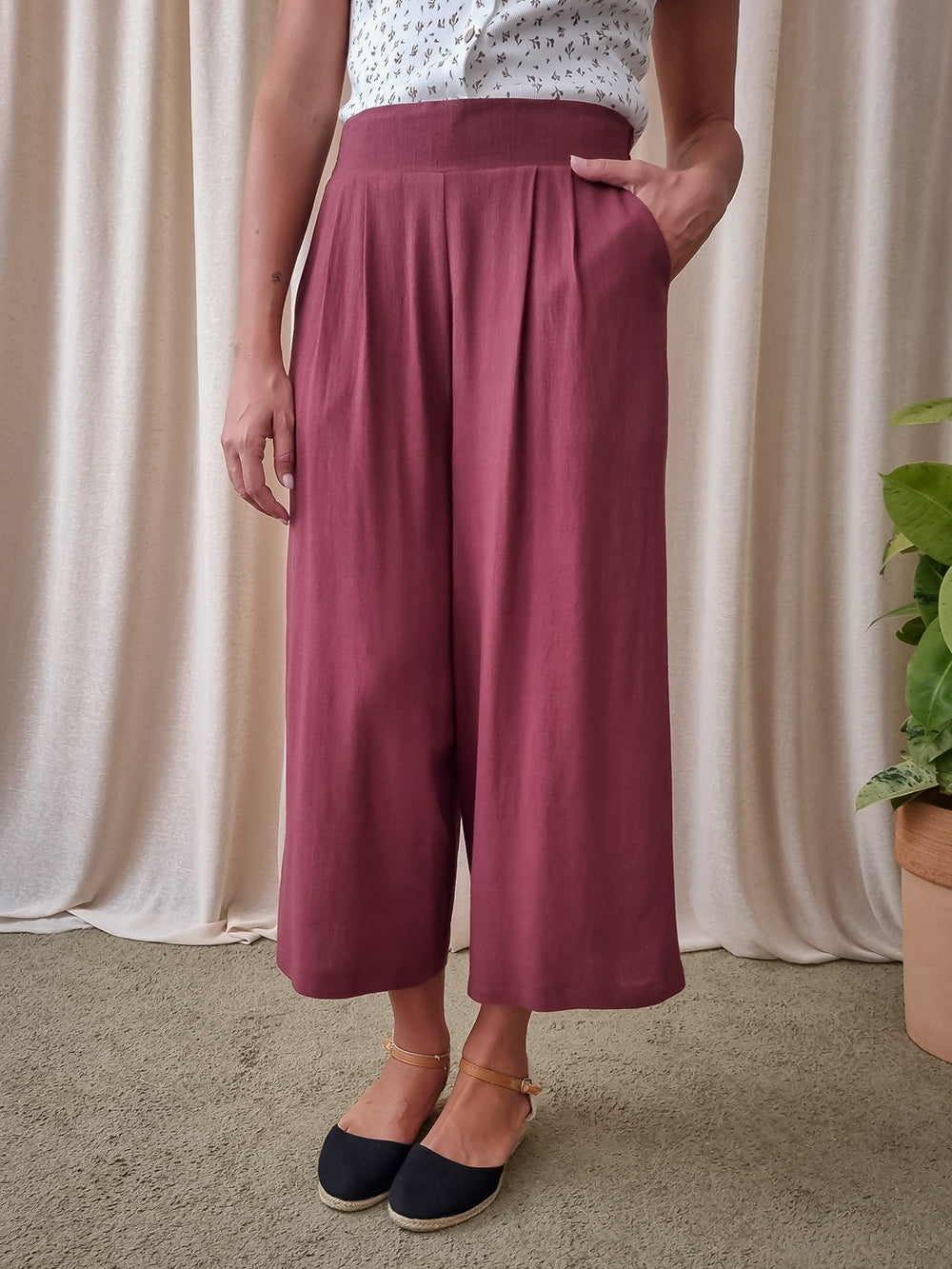 ALICE WINE TROUSERS