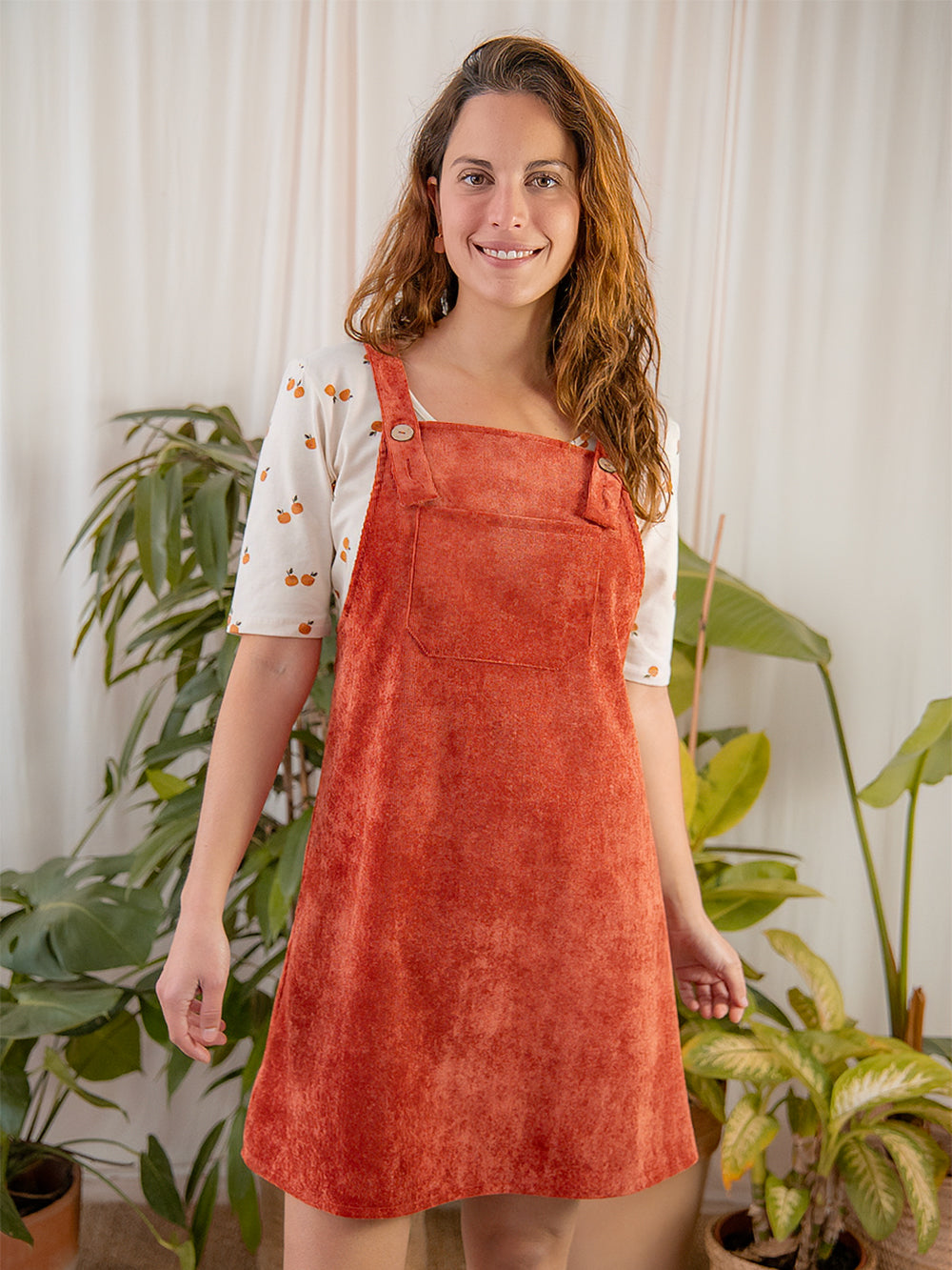 LINA BRICK DUNGAREES