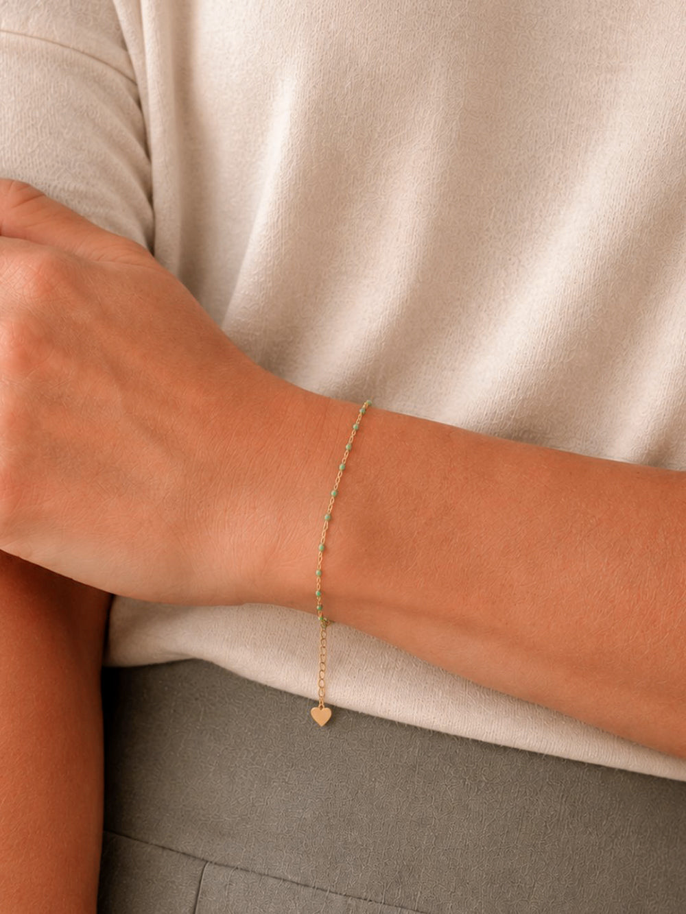 PULSERA ESMALTE MENTA