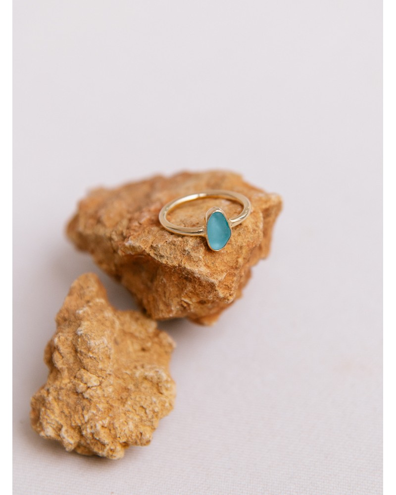 RIERART GOLDEN TURQUOISE RING 1