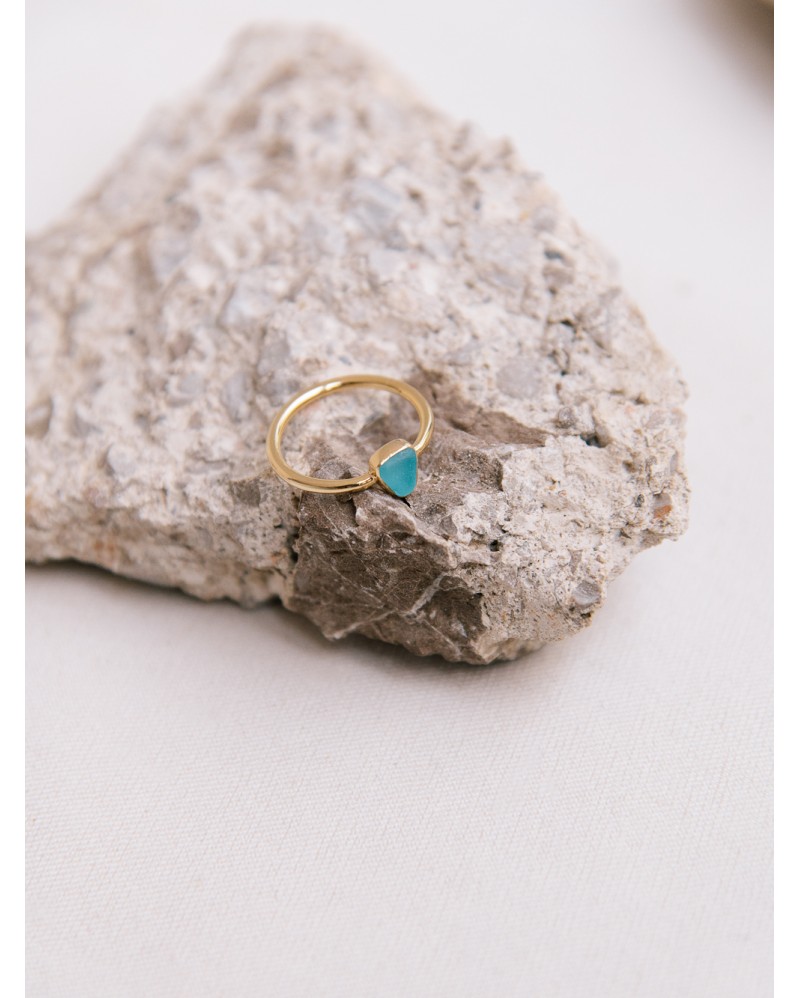 RIERART GOLDEN TURQUOISE RING