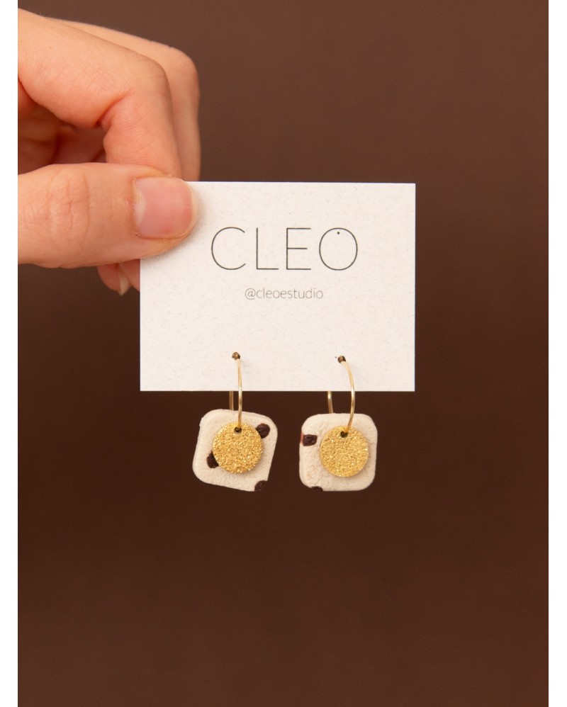 LEYRE CHOCO CLEO EARRINGS