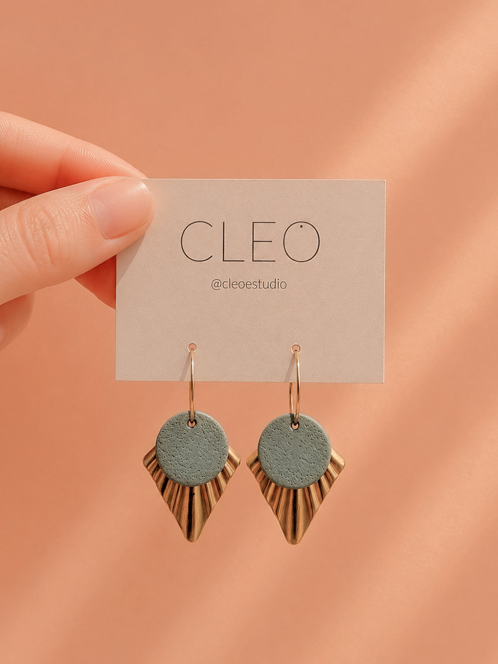 PENDIENTES CLEO WILMA TEAL