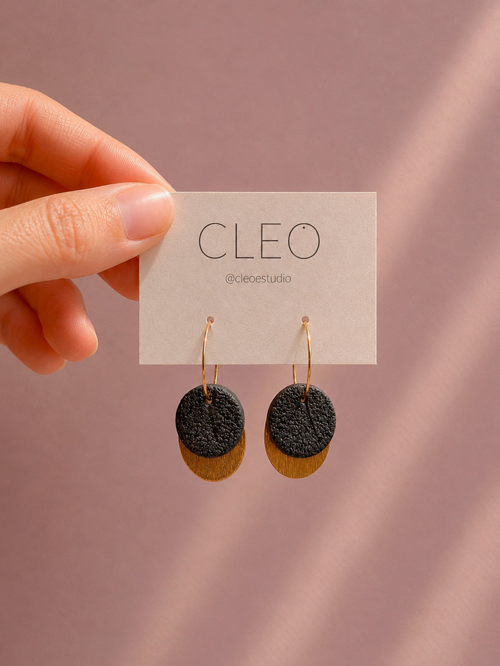PENDIENTES CLEO GAIA NEGRO