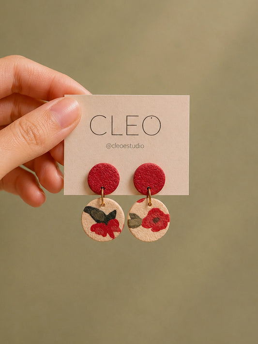 BOUCLES D'OREILLES CLEO ODILE CAMELIA