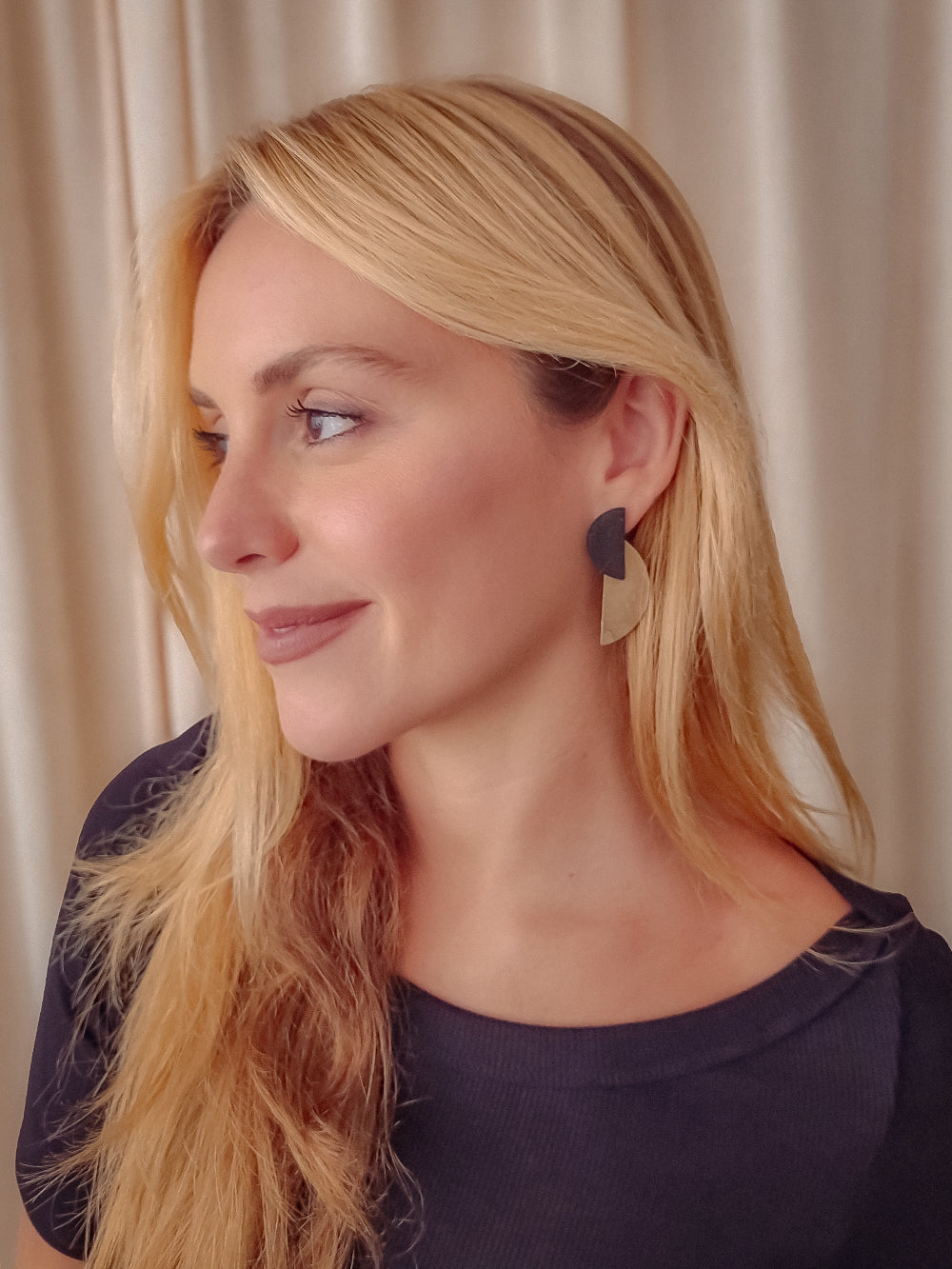 PENDIENTES CLEO PIA NEGRO