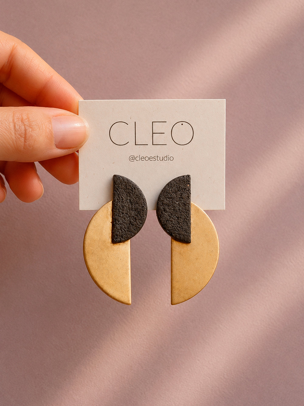 PENDIENTES CLEO PIA NEGRO