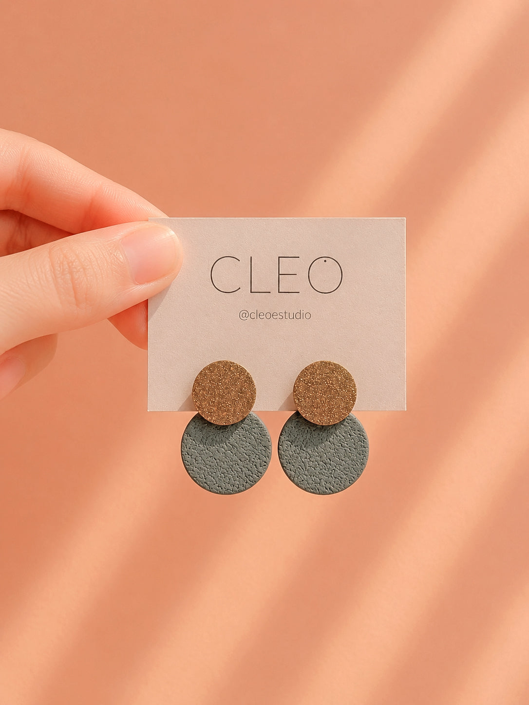 PENDIENTES CLEO ROSALINE TEAL