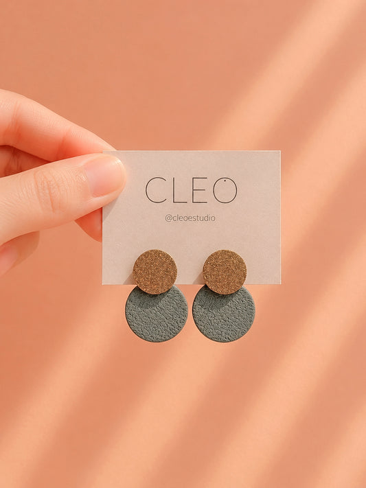 BOUCLES D'OREILLES CLEO ROSALINE TEAL