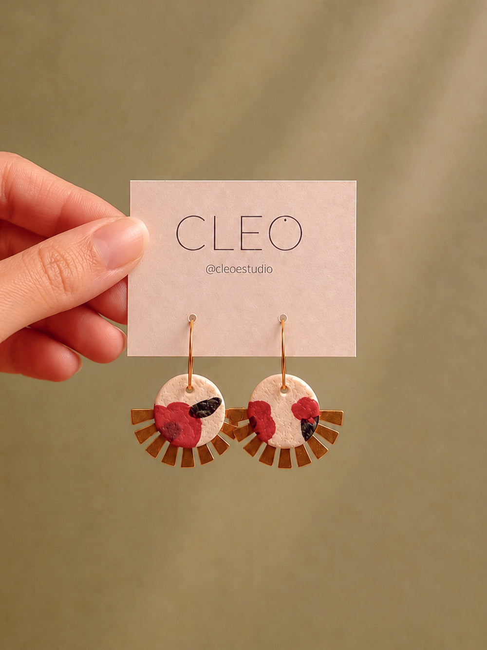 PENDIENTES CLEO SOLÉNE CAMELIA