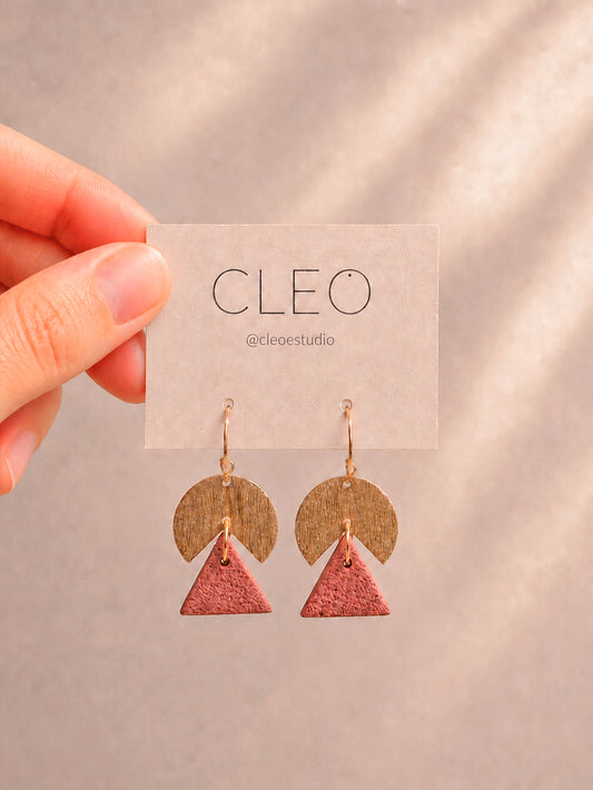BOUCLES D'OREILLES CLEO VANESSA BLUSH