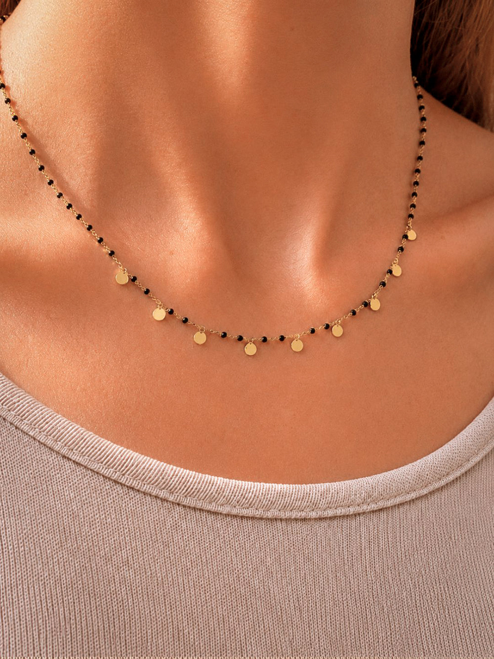 COLLIER ROSAIRE NOIR