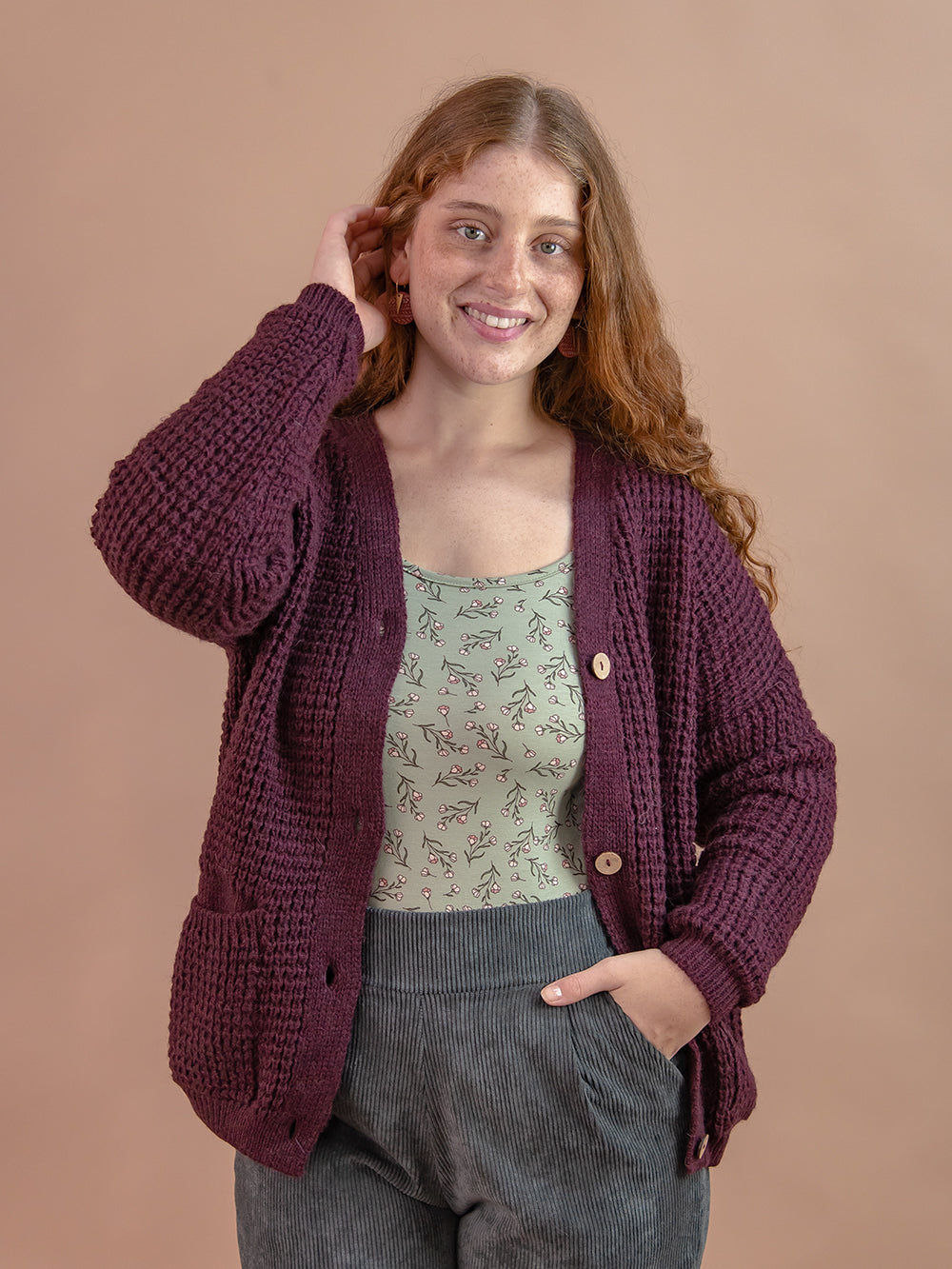 AINA BURGUNDY JACKET