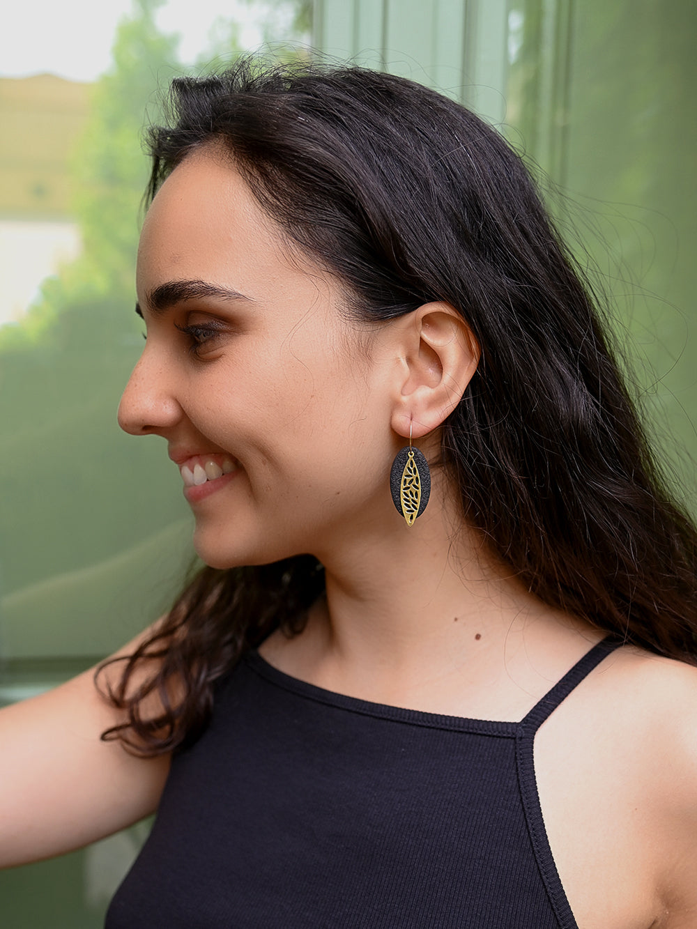 PENDIENTES CLEO LILIANE NEGRO
