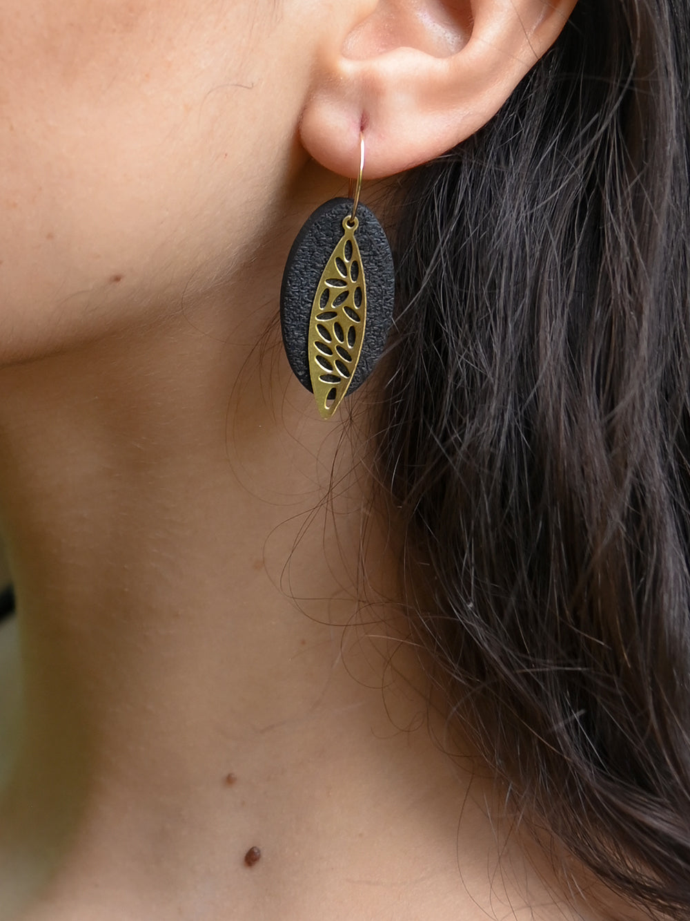 PENDIENTES CLEO LILIANE NEGRO