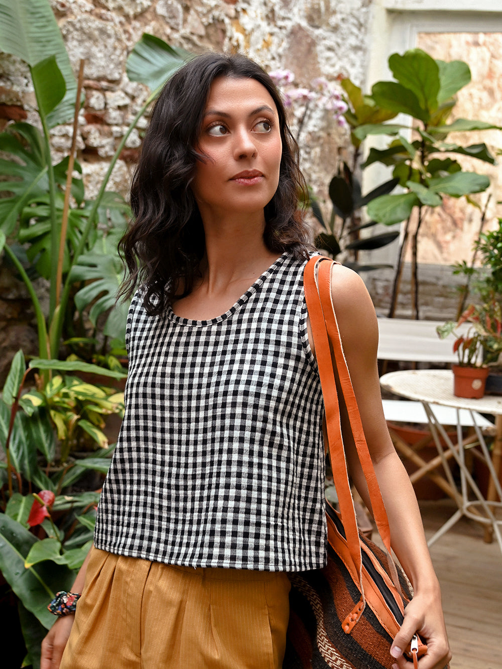 CAMISA MINA VICHY