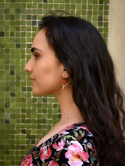PENDIENTES CLEO MISY TERRACOTA