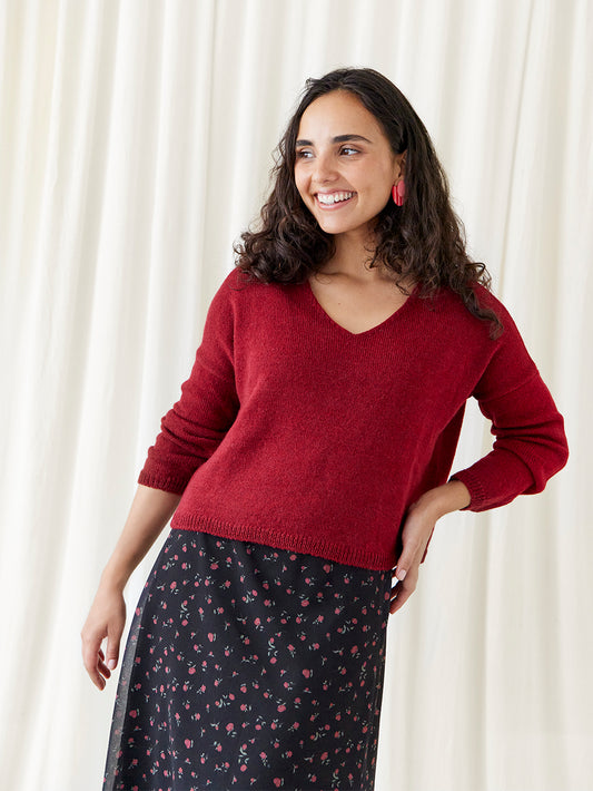 SIENNA CHERRY SWEATER