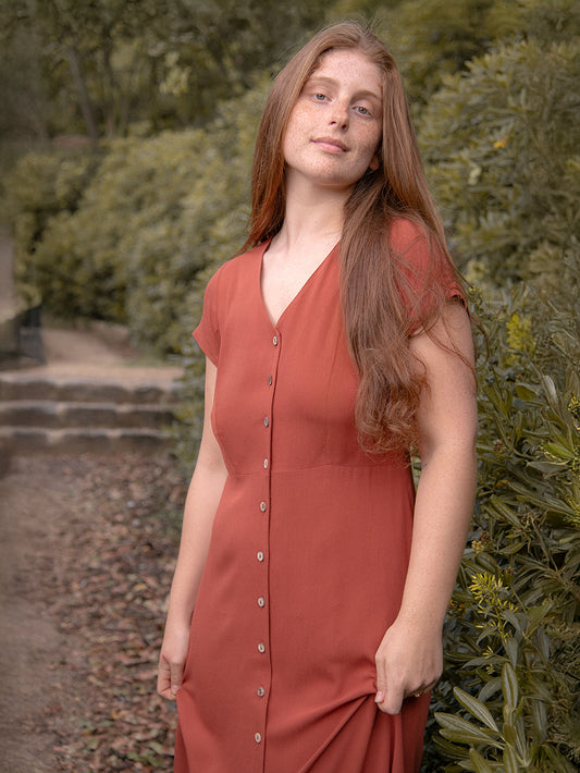 CORAL HENNA DRESS