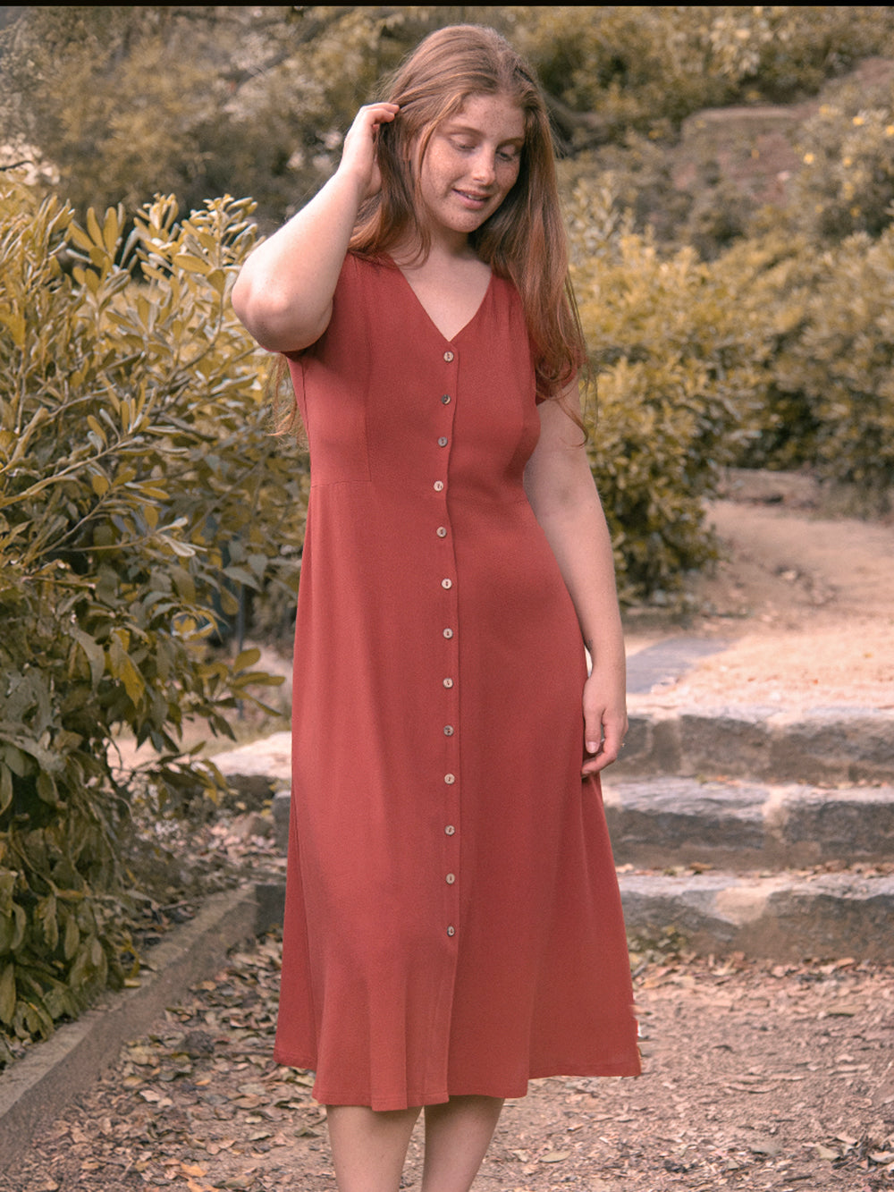 CORAL HENNA DRESS