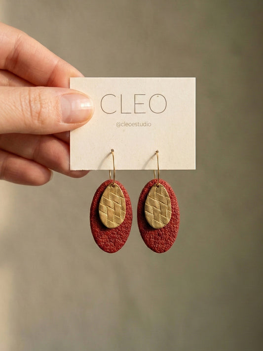 CLEO JUDITH MARSALA EARRINGS