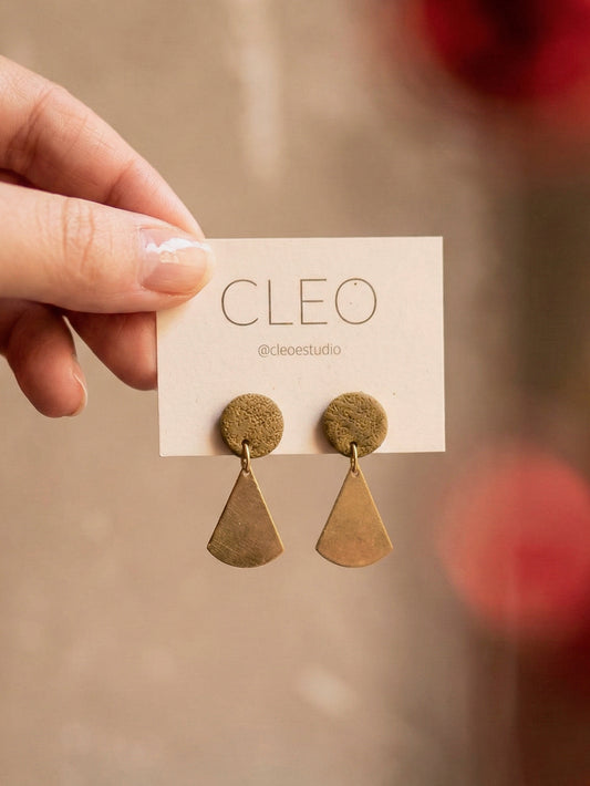 CLEO MEREDITH CHAMPAGNE EARRINGS