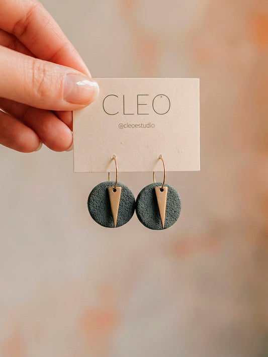 CLEO ZELINE EMERALD EARRINGS